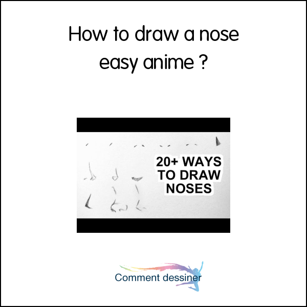 How to draw a nose easy anime